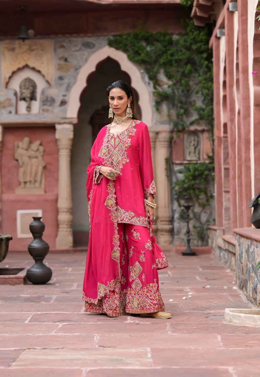 Rani Pink Garara Set