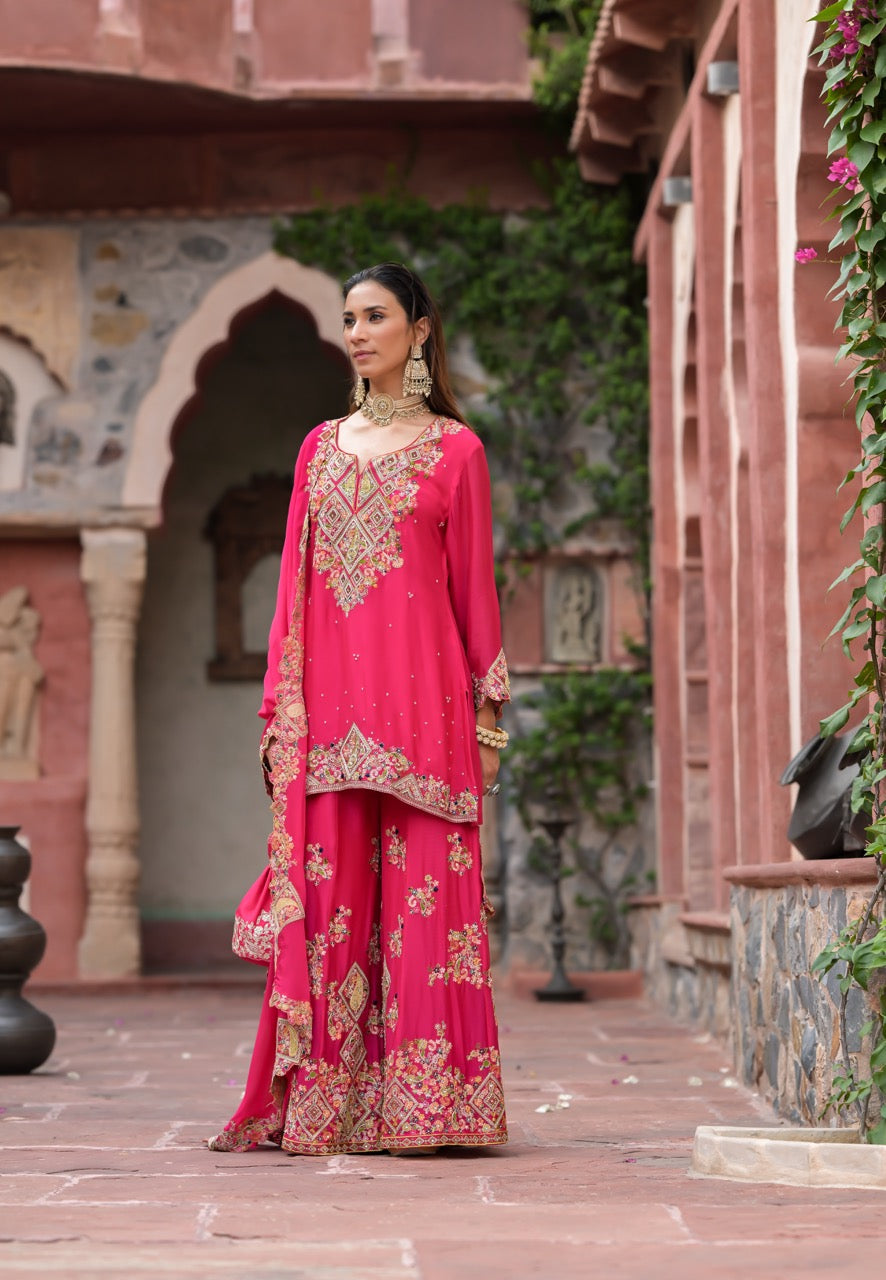Rani Pink Garara Set