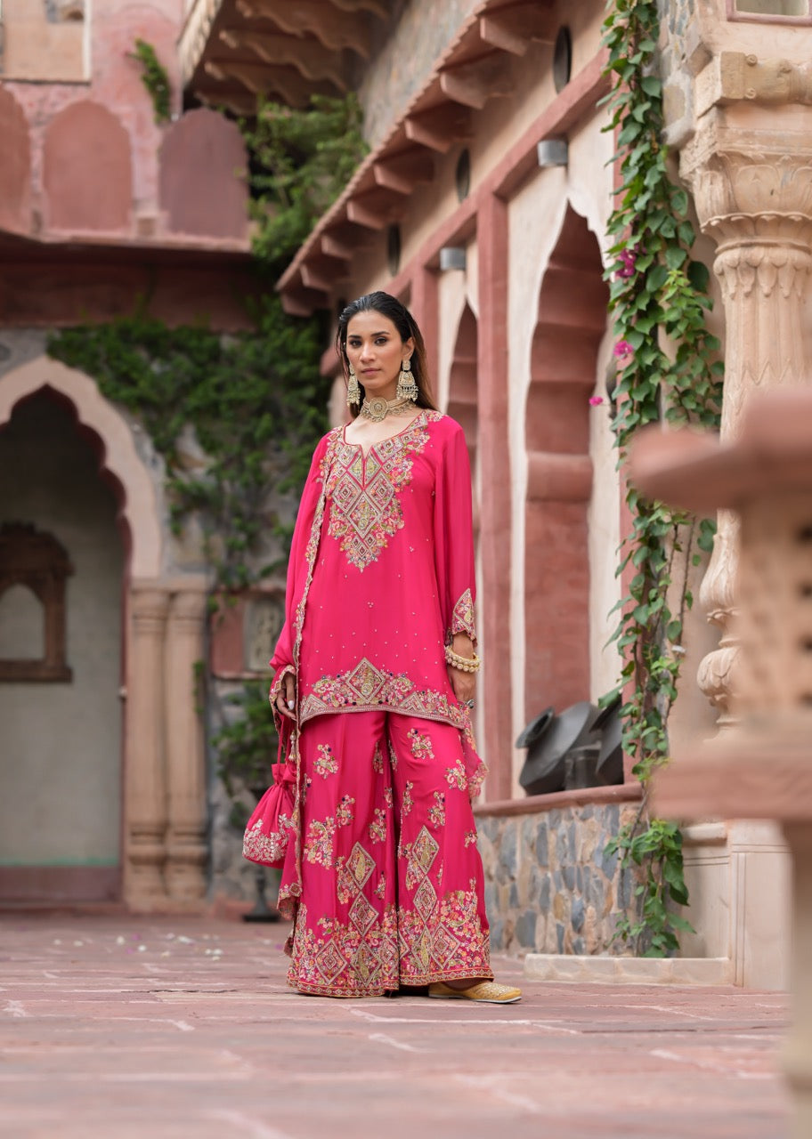 Rani Pink Garara Set