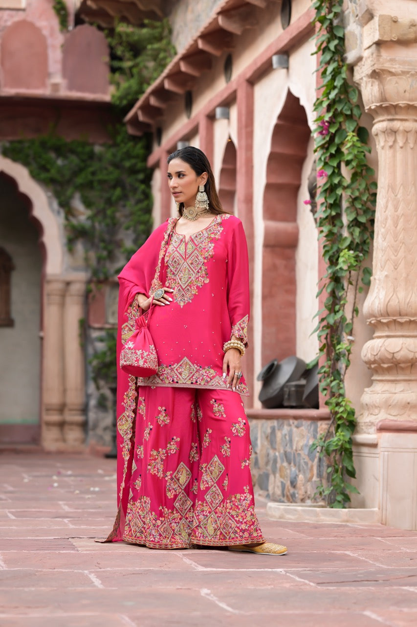 Rani Pink Garara Set