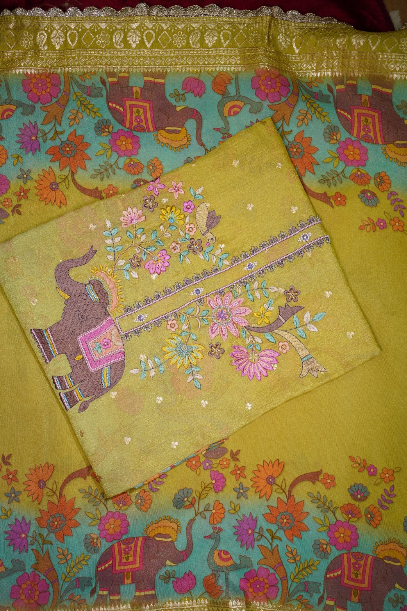 Yellow Tissue Suit Set