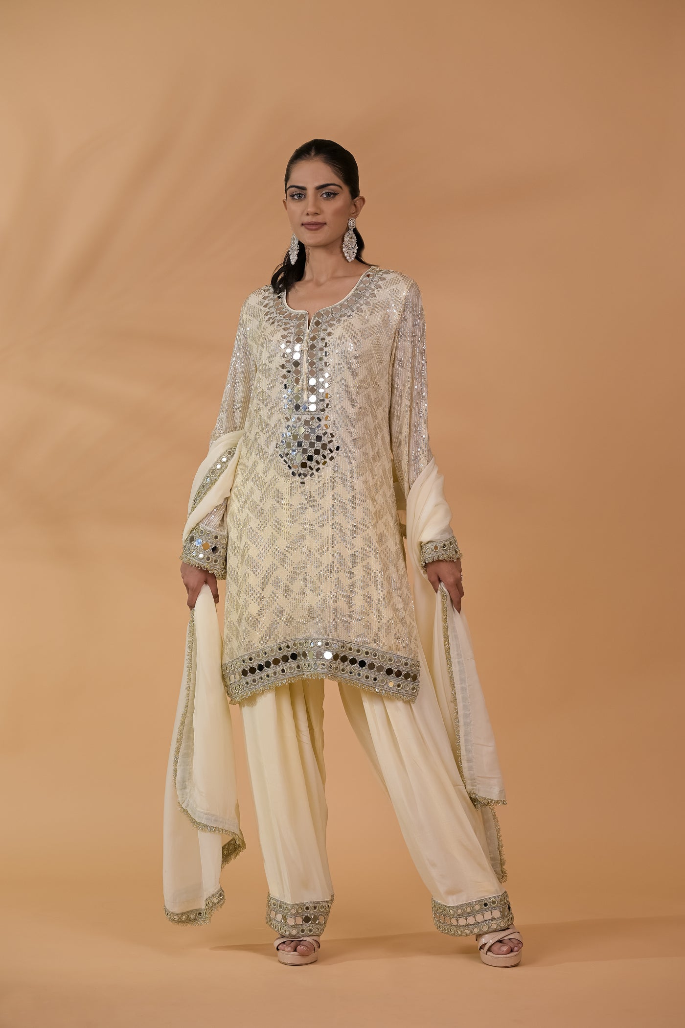 Noor Sheesha Sequin Kurta Set