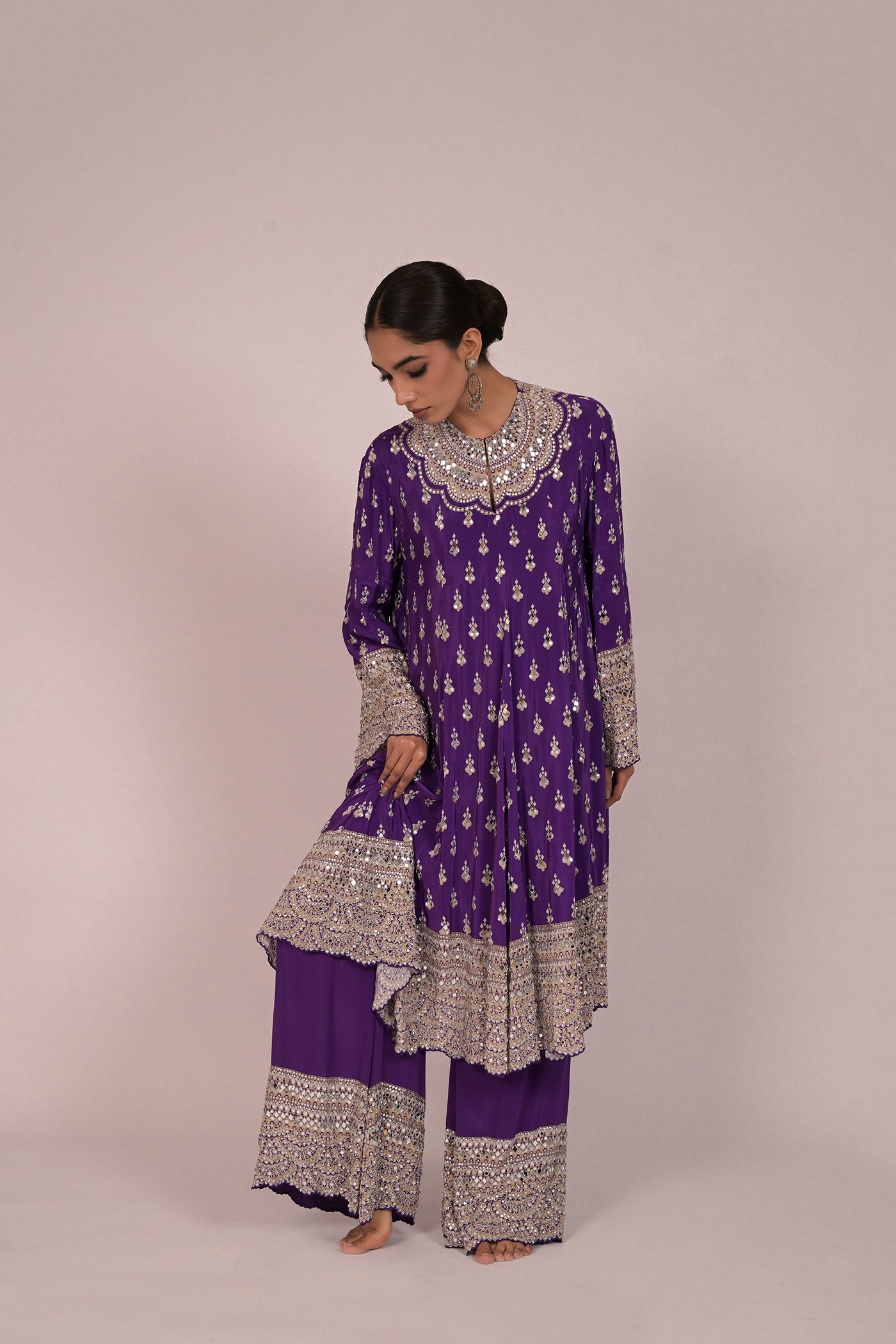 Royal Amethyst Handcrafted Kurta Set