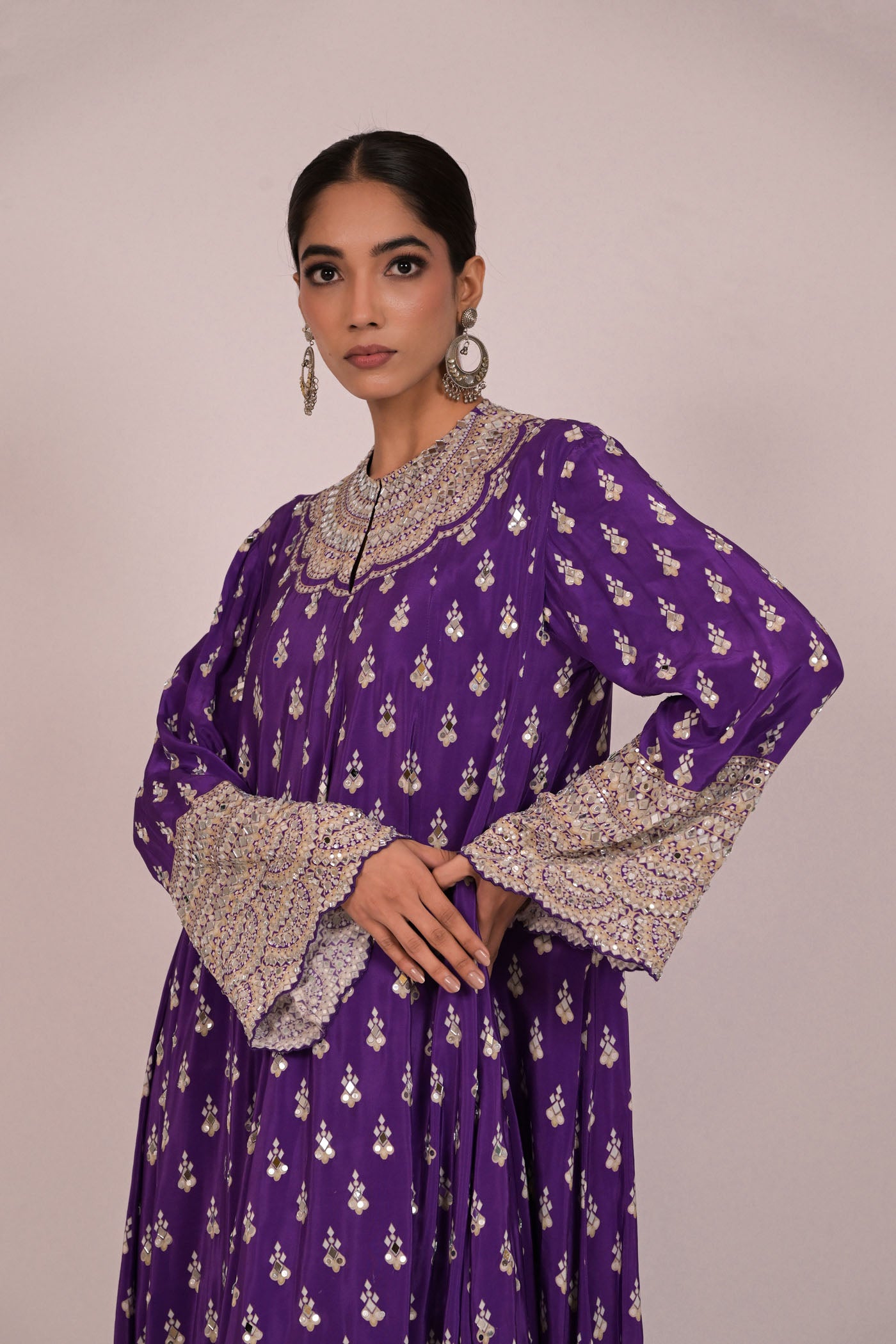 Royal Amethyst Handcrafted Kurta Set