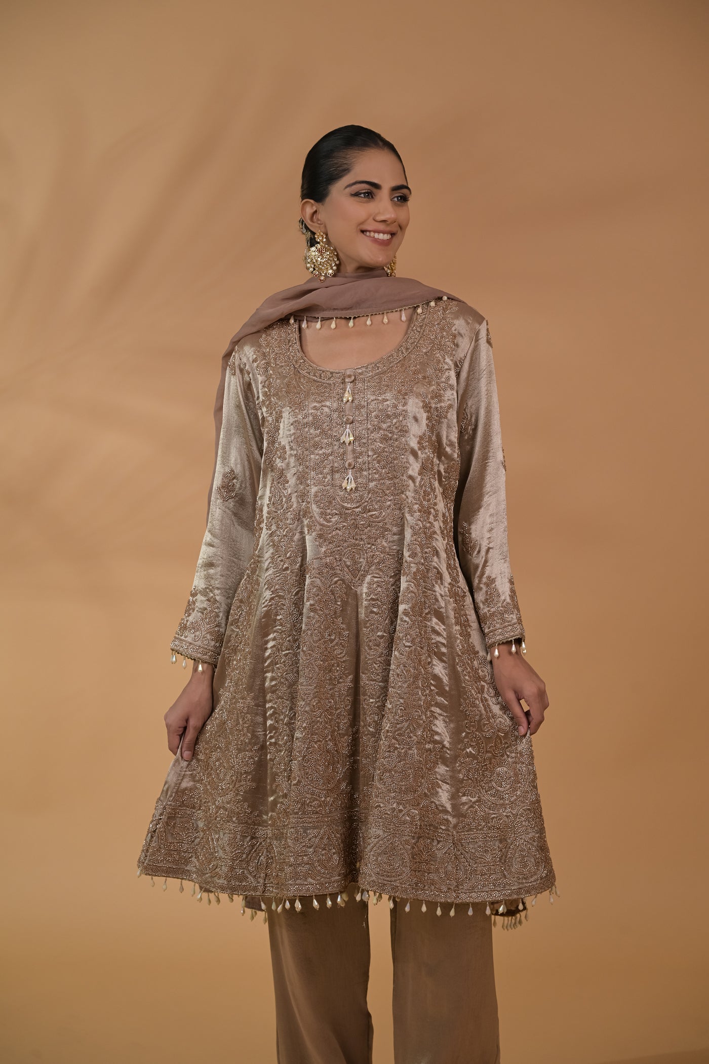 Zaria Peplum Kurta Set