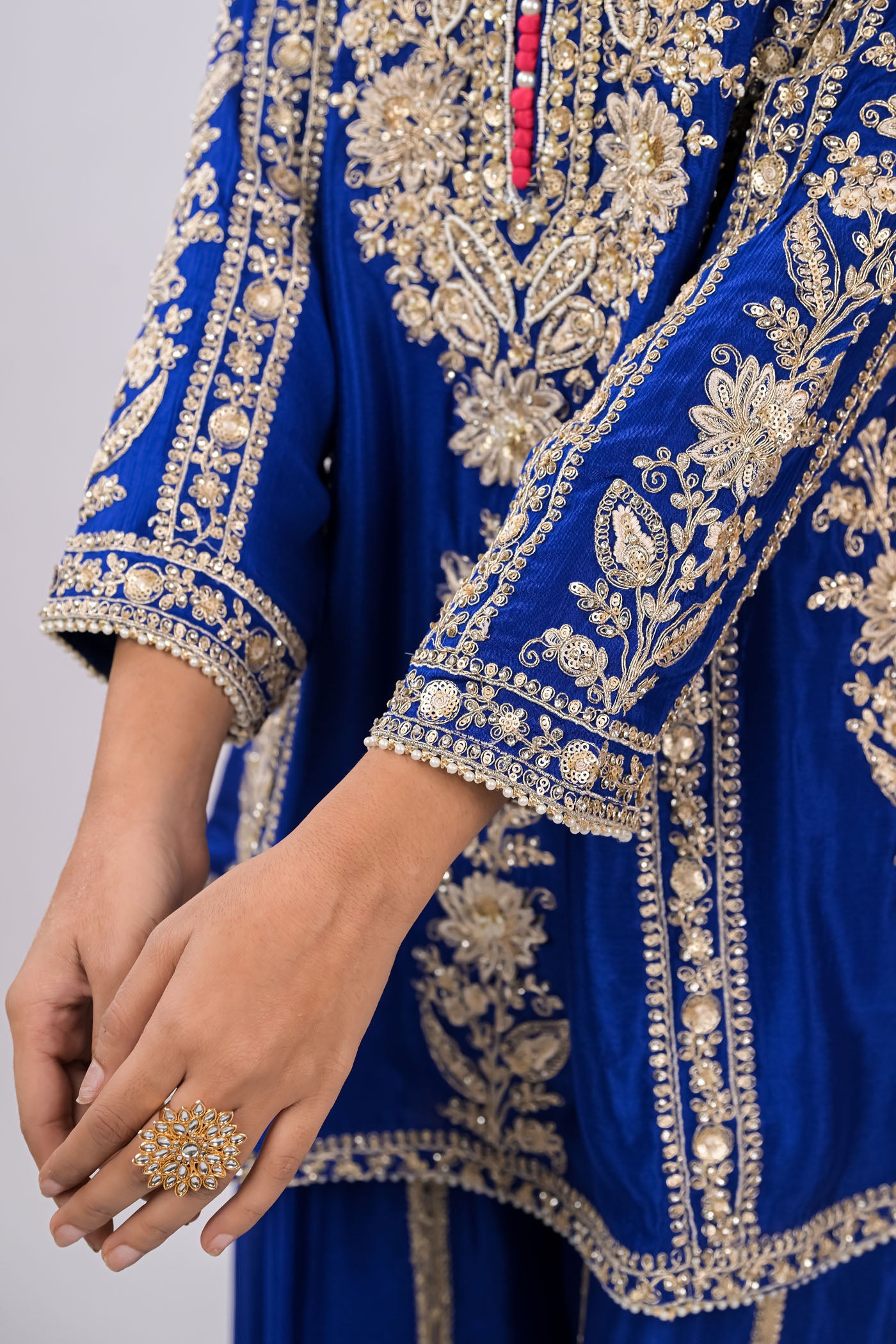 Firoza Embroidered Kurta Set with Dupatta