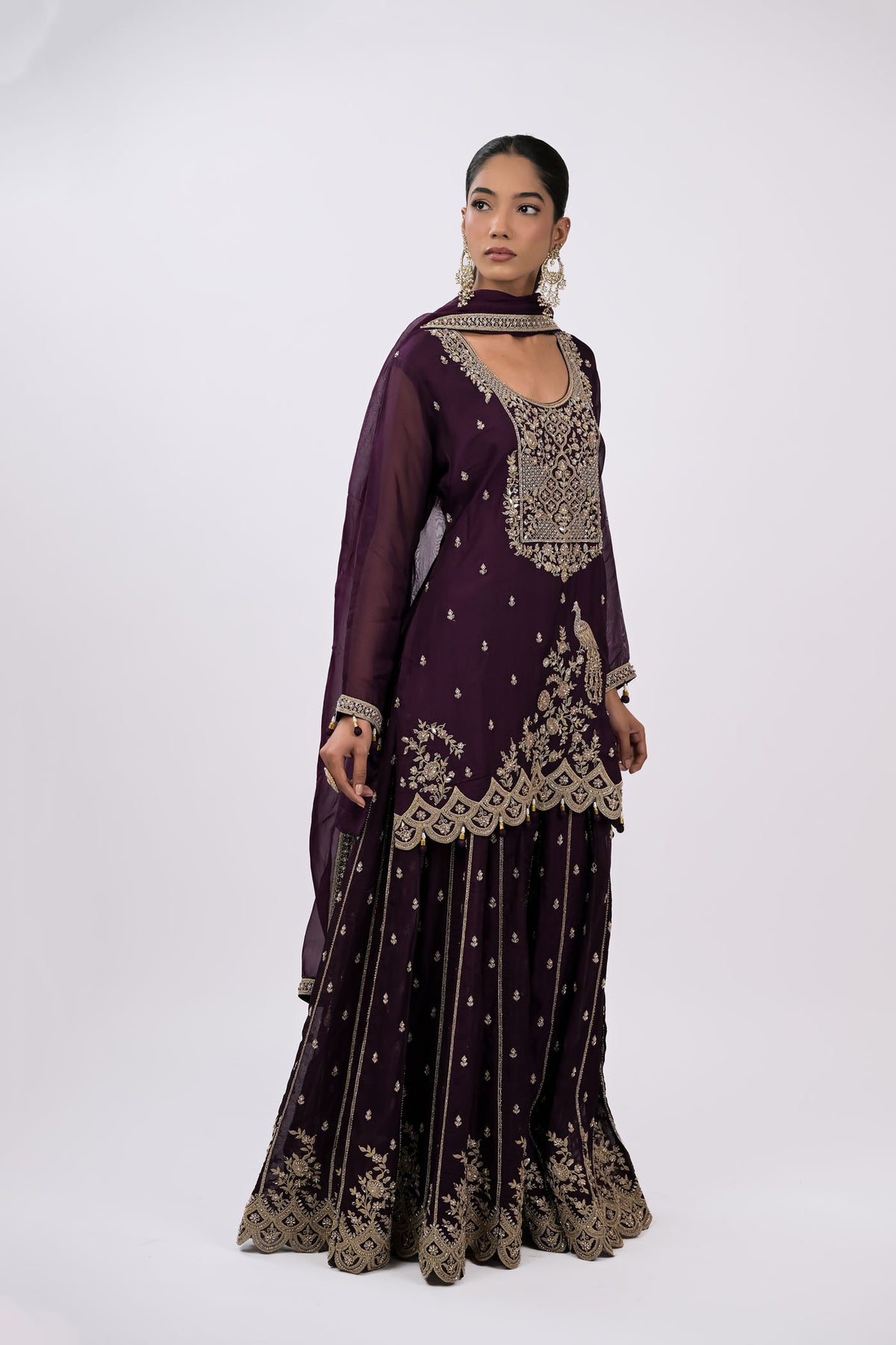 Zariya Embellished Sharara Set