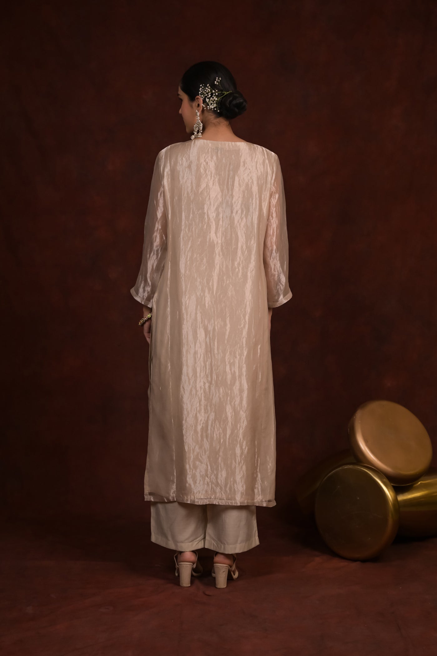 Champagne Bloom Tissue Co-Ord Set