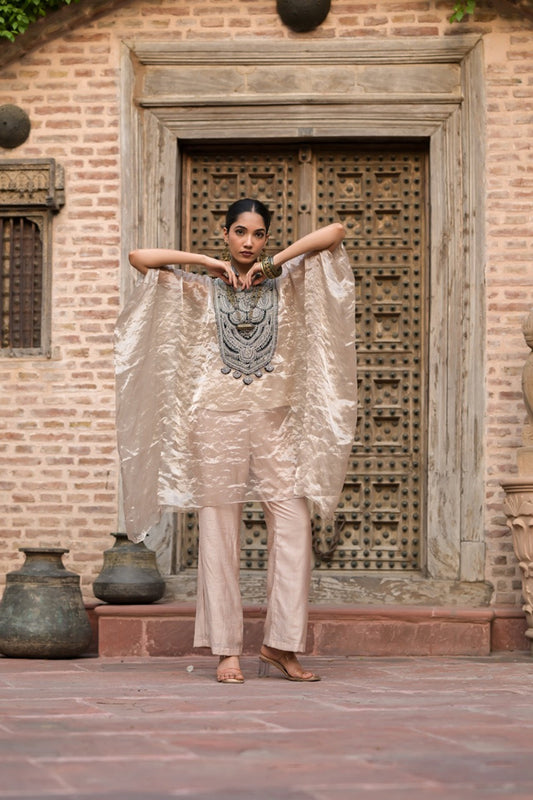 Shimmer Organza Cape Set