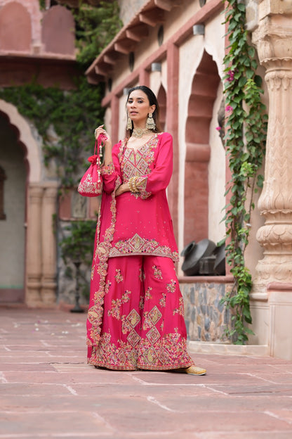 Rani Pink Garara Set