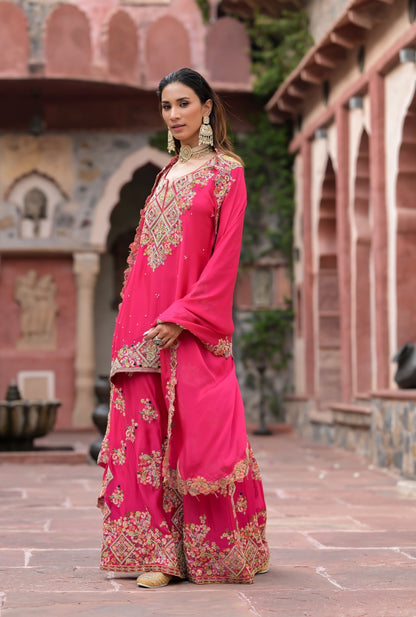 Rani Pink Garara Set