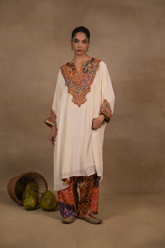 Ivory Regal Embellished Kurta Set