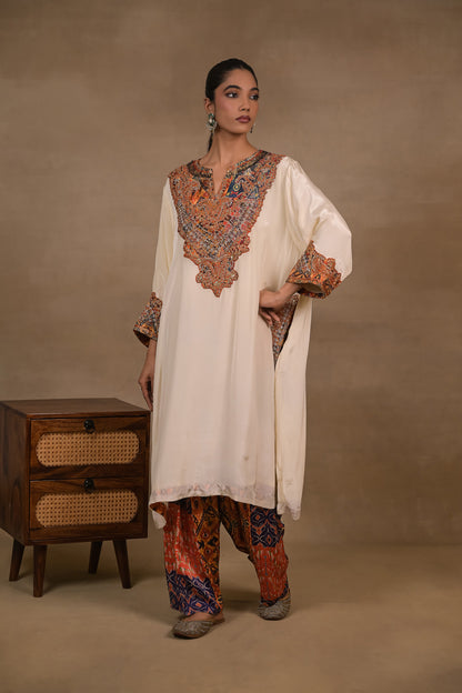 Ivory Regal Embellished Kurta Set