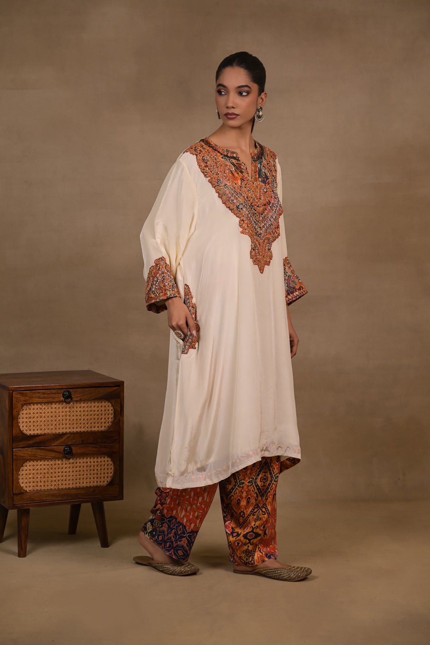 Ivory Regal Embellished Kurta Set