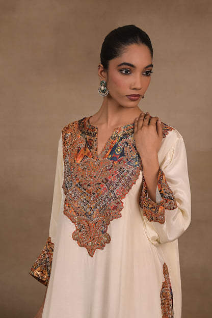 Ivory Regal Embellished Kurta Set
