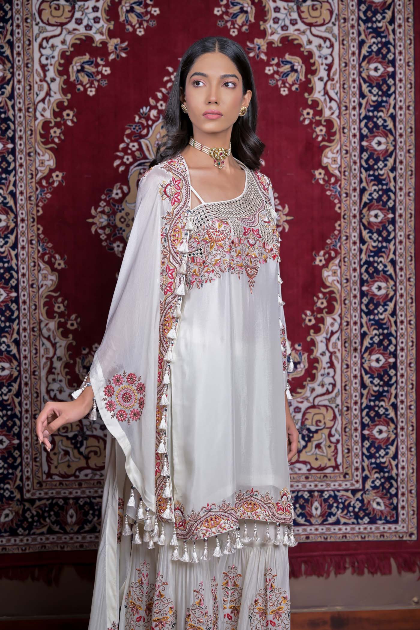 Serene Embellishment Kurta Plazo Set