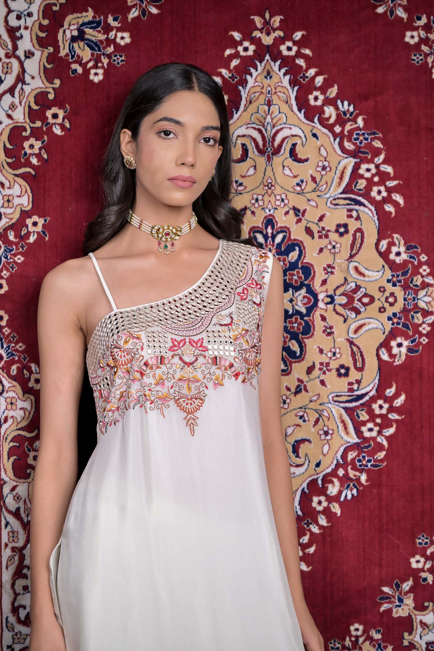 Serene Embellishment Kurta Plazo Set