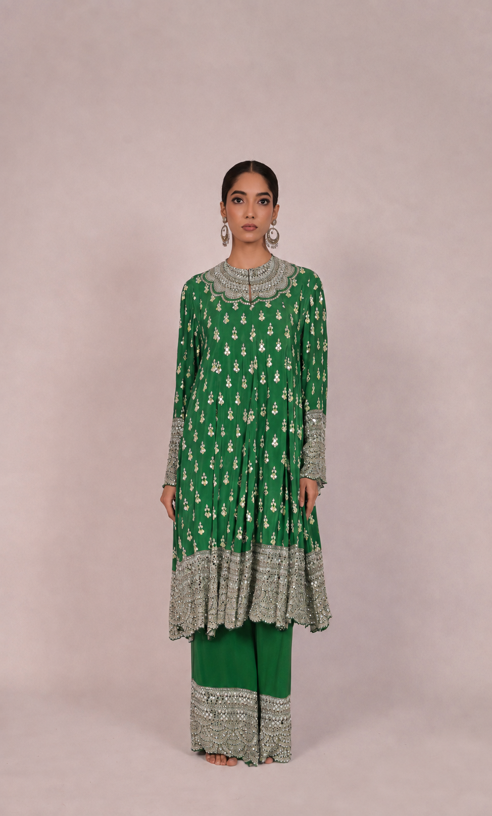 Royal Amethyst Green Kurta Set