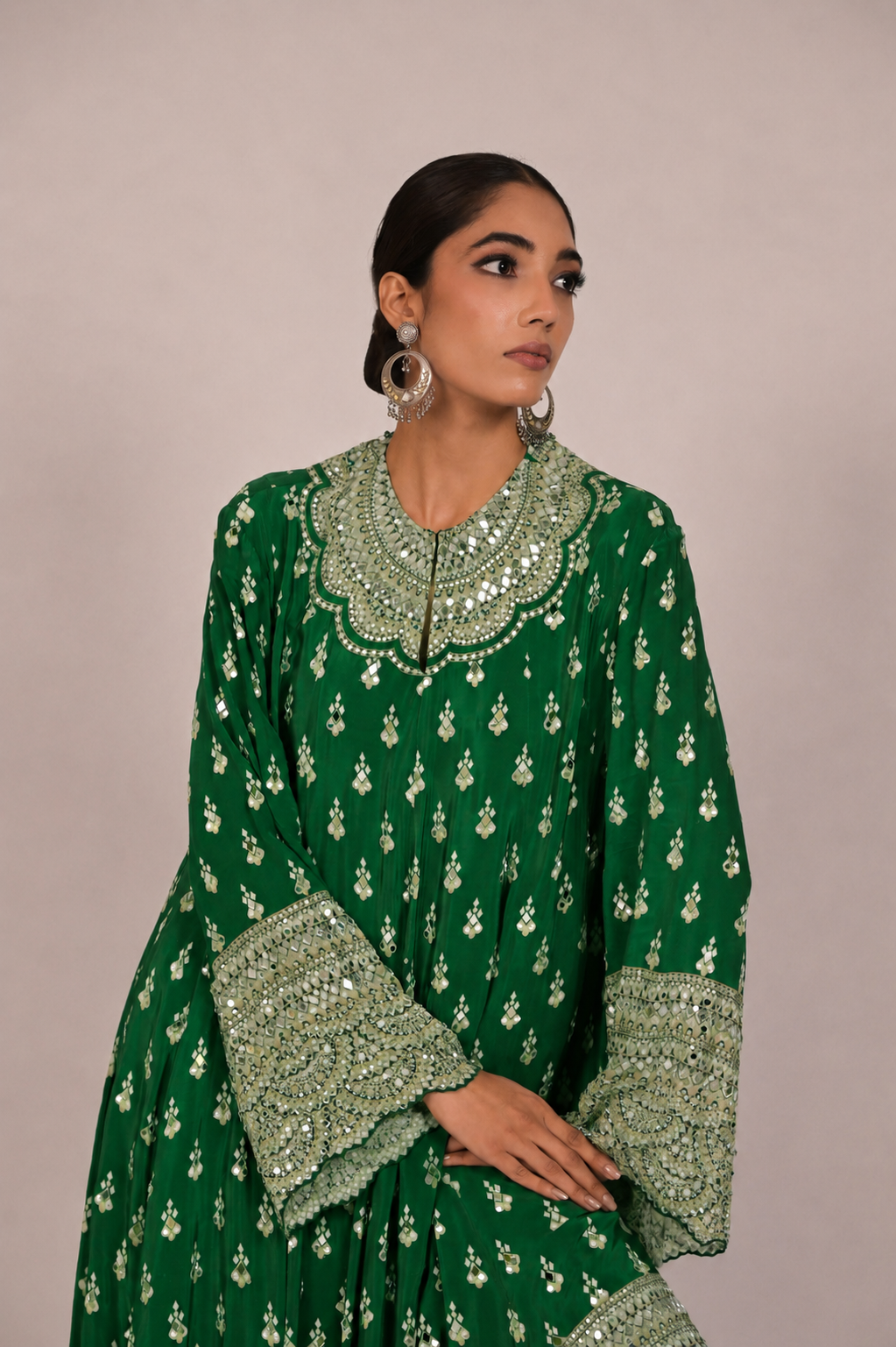 Royal Amethyst Green Kurta Set