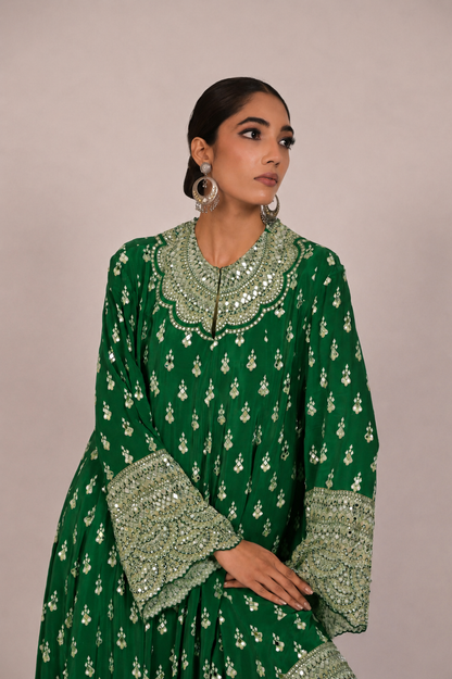 Royal Amethyst Green Kurta Set