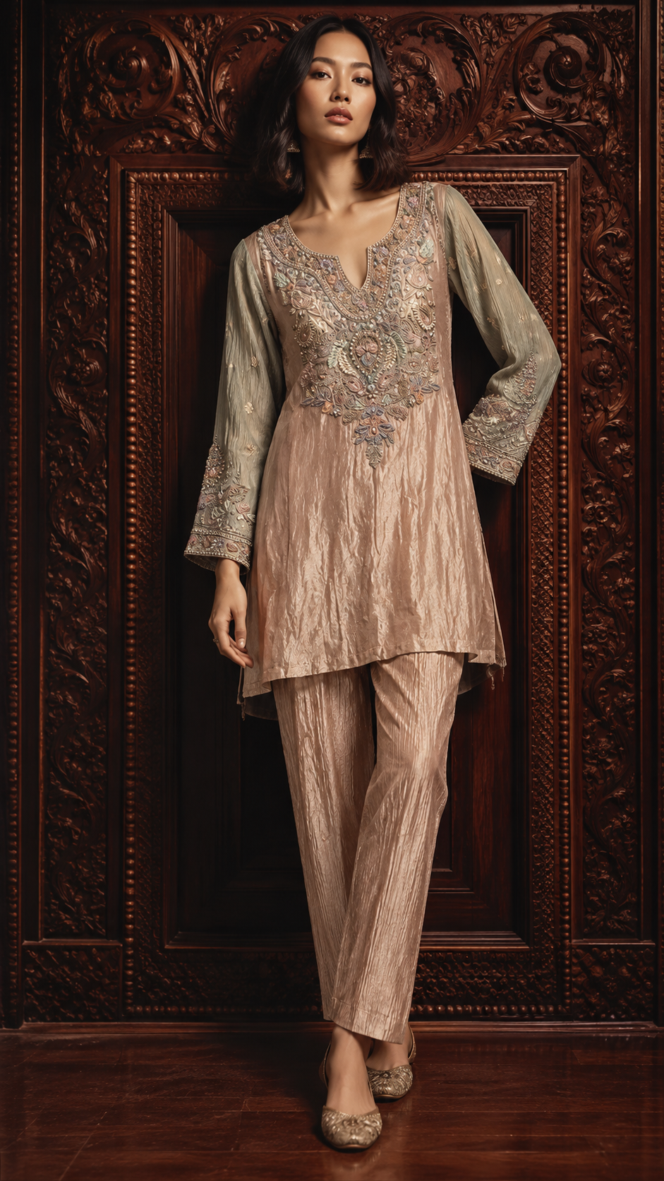 Pink Zohra Suit Set