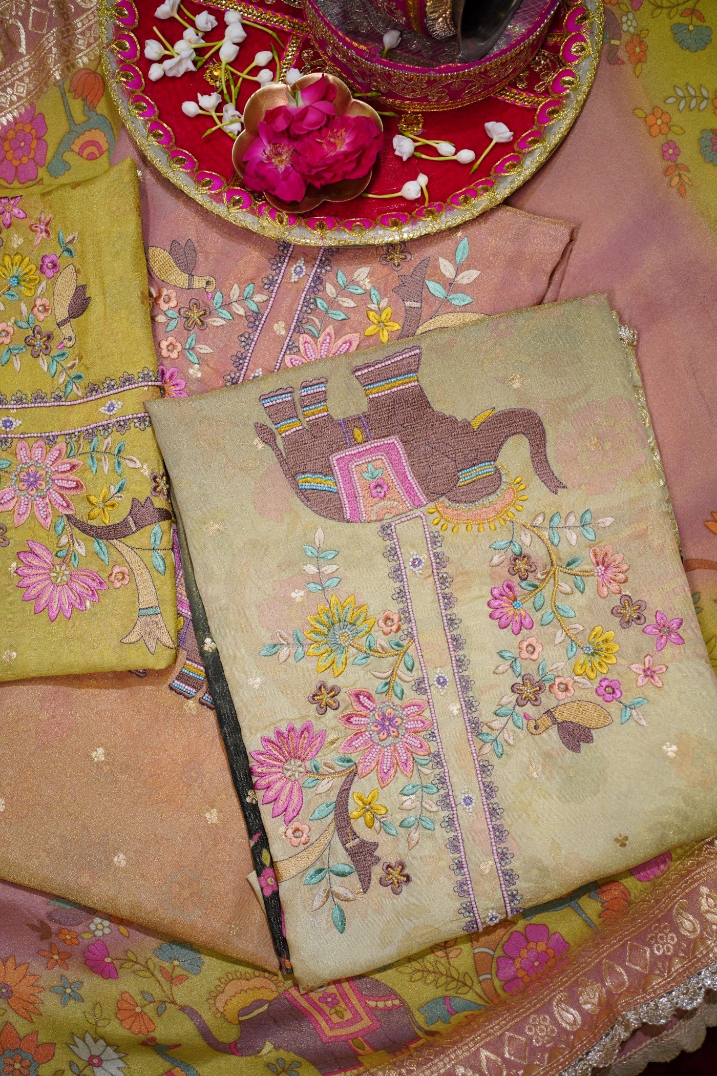 Ivory Tissue Suit Set