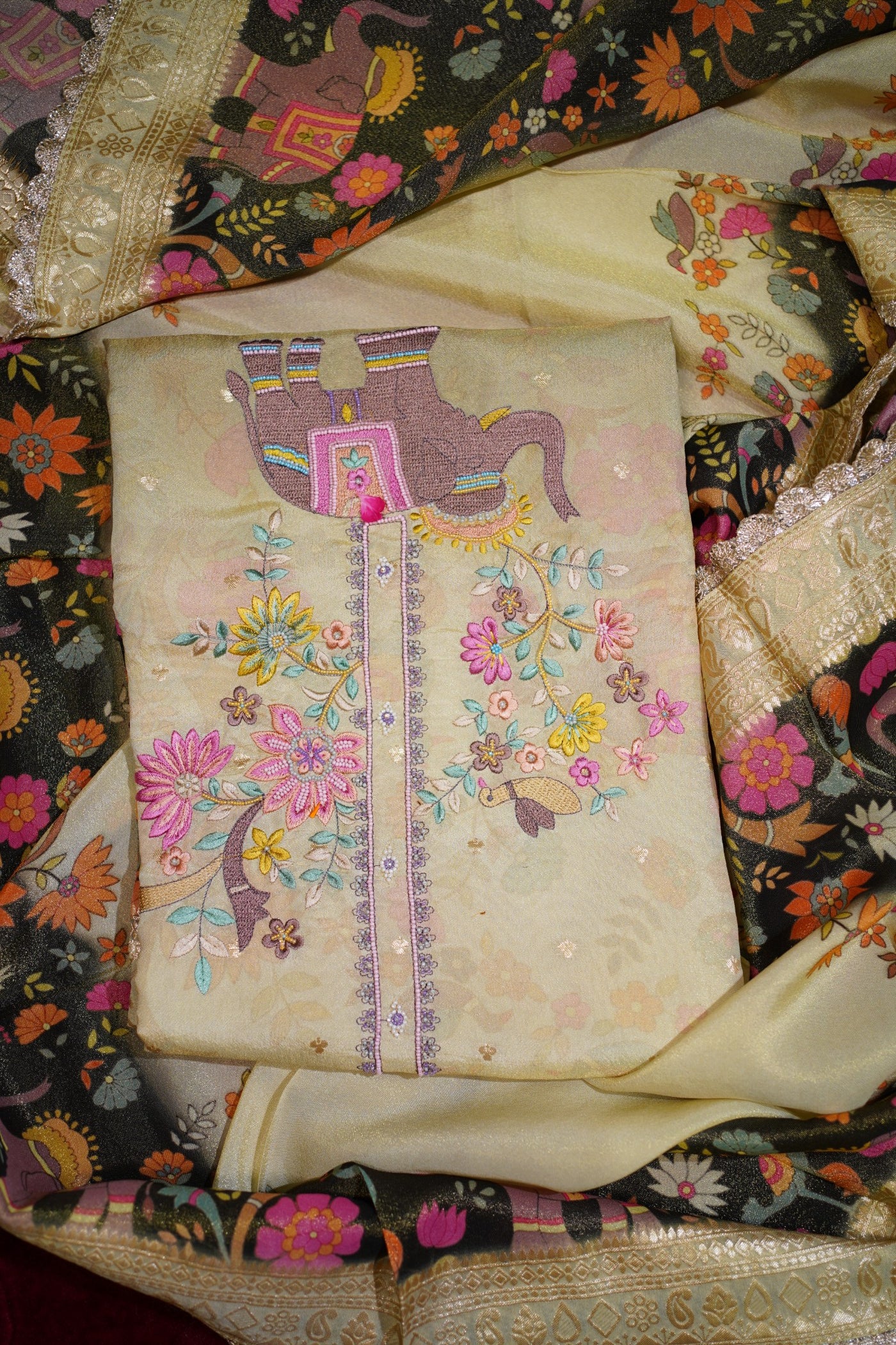 Ivory Tissue Suit Set