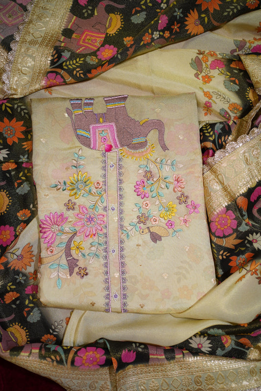 Ivory Tissue Suit Set