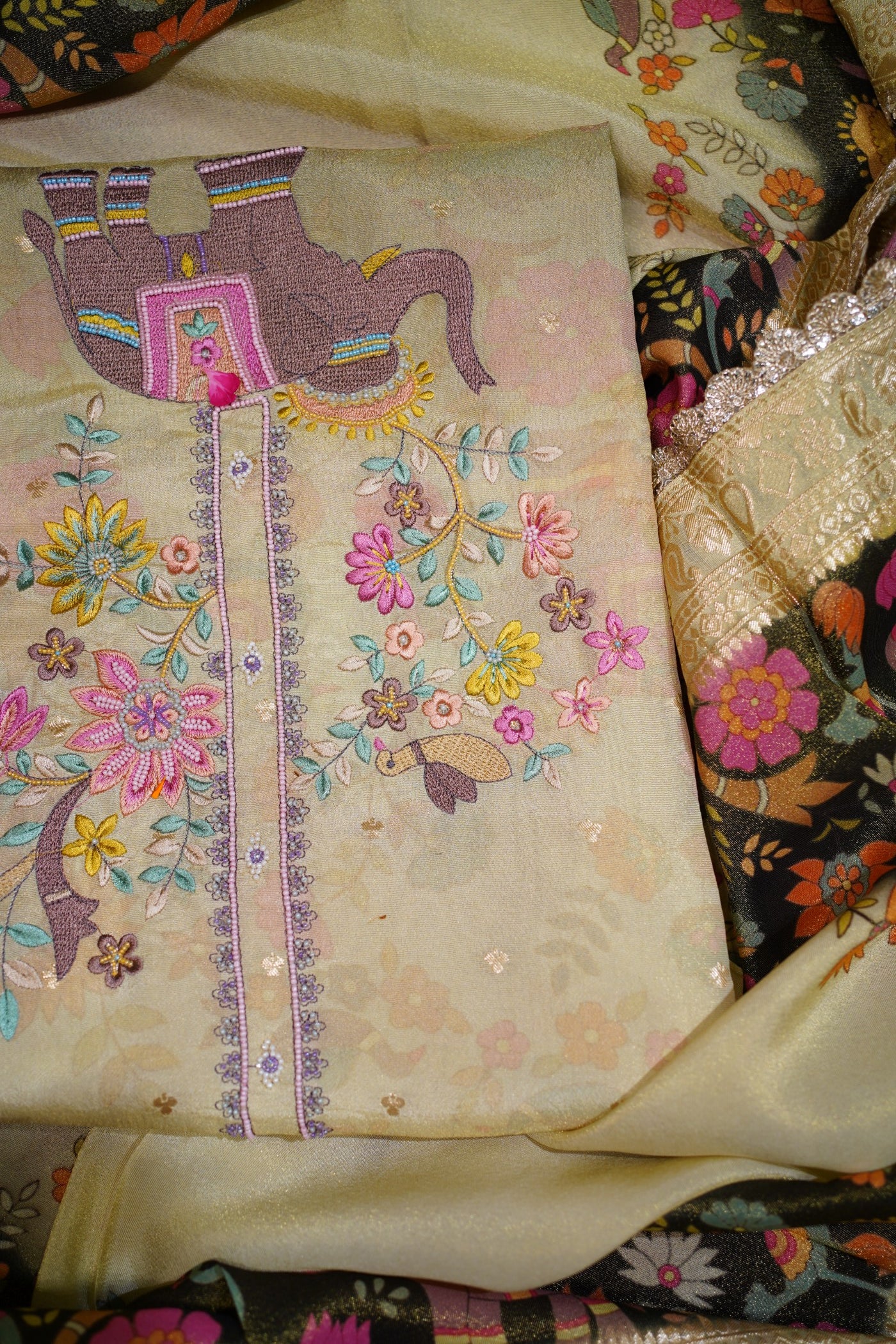 Ivory Tissue Suit Set