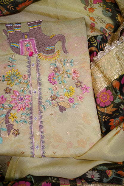 Ivory Tissue Suit Set