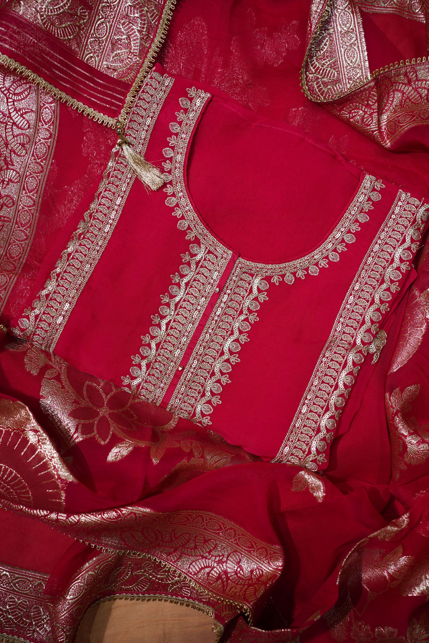 Crimson Charm Kurta Set