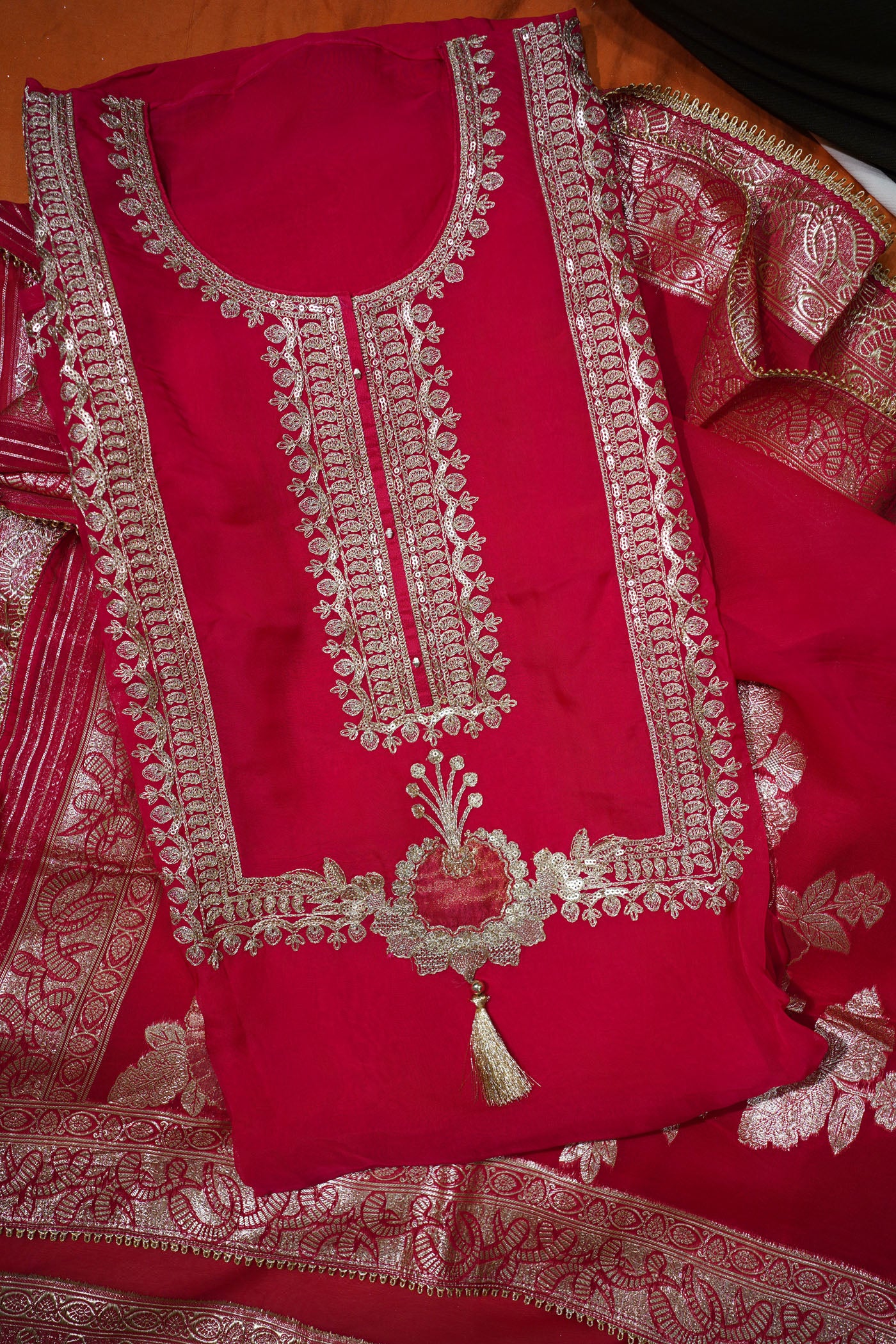Crimson Charm Kurta Set
