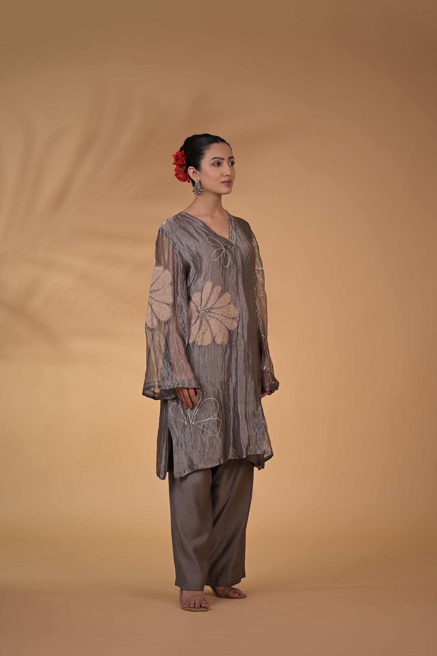 Pearl Glow Tissue Co-ord Set
