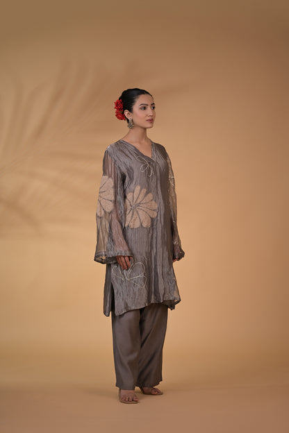 Pearl Glow Tissue Co-ord Set