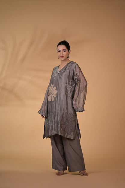 Pearl Glow Tissue Co-ord Set