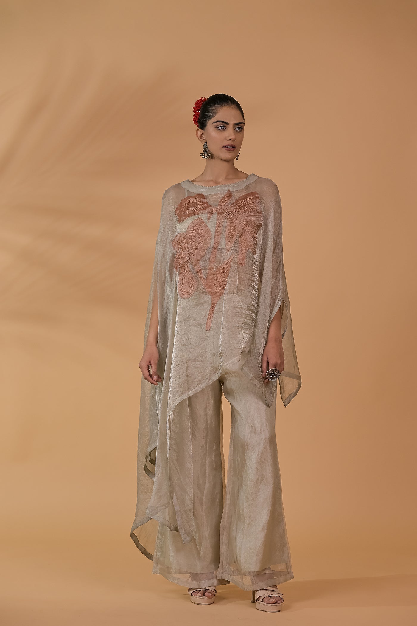Rose Sheen Tissue Co-ord Set