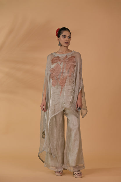 Rose Sheen Tissue Co-ord Set