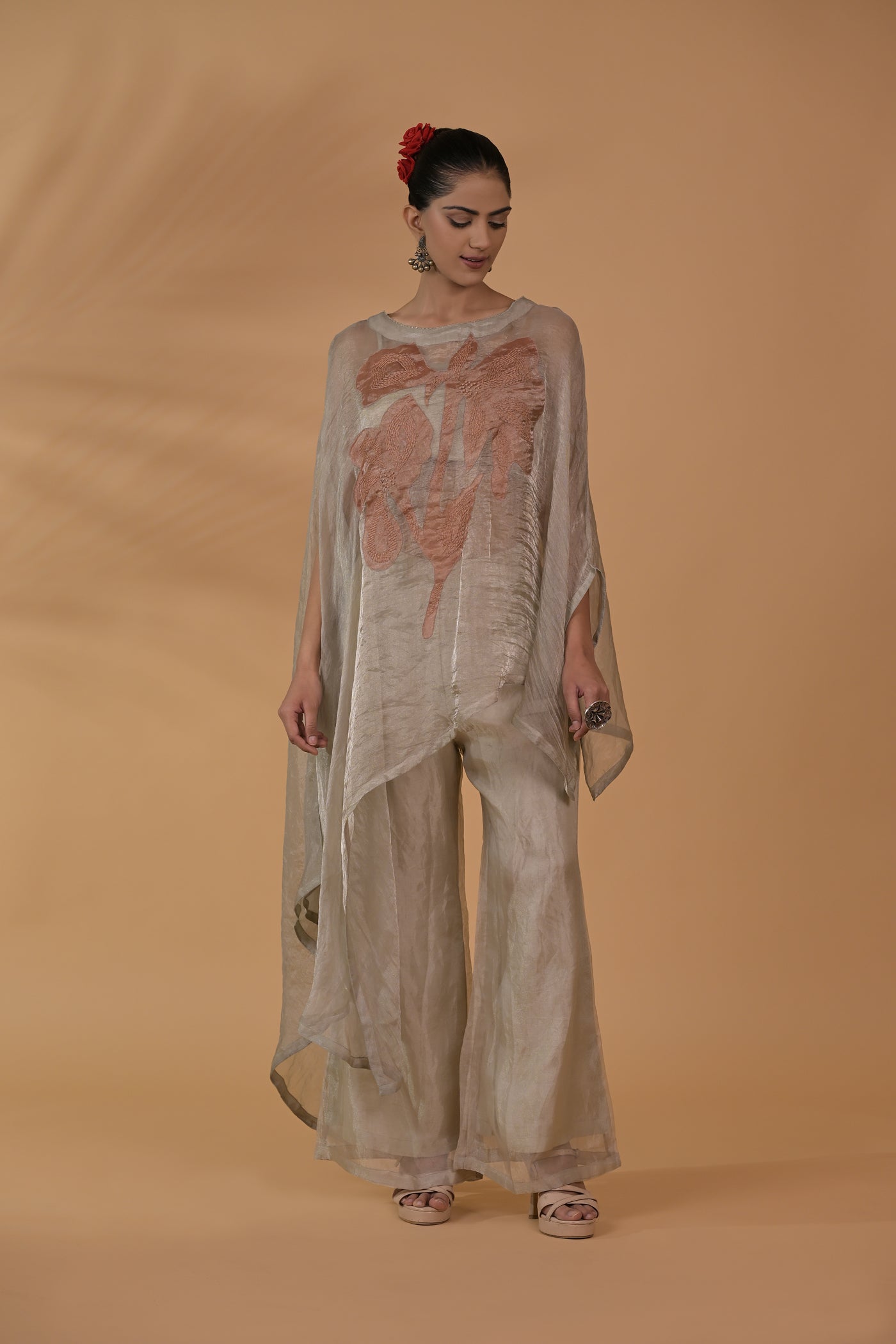 Rose Sheen Tissue Co-ord Set