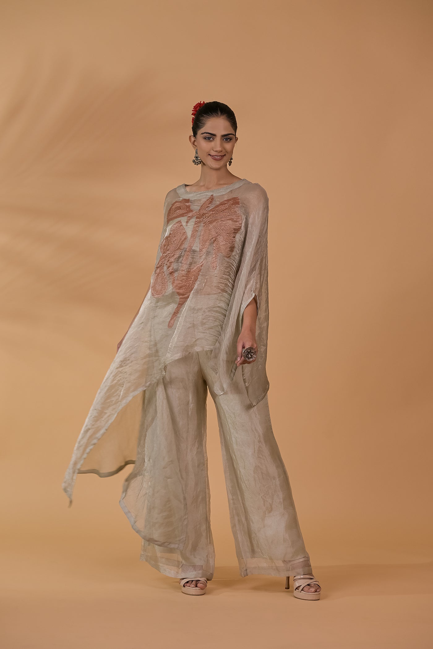 Rose Sheen Tissue Co-ord Set