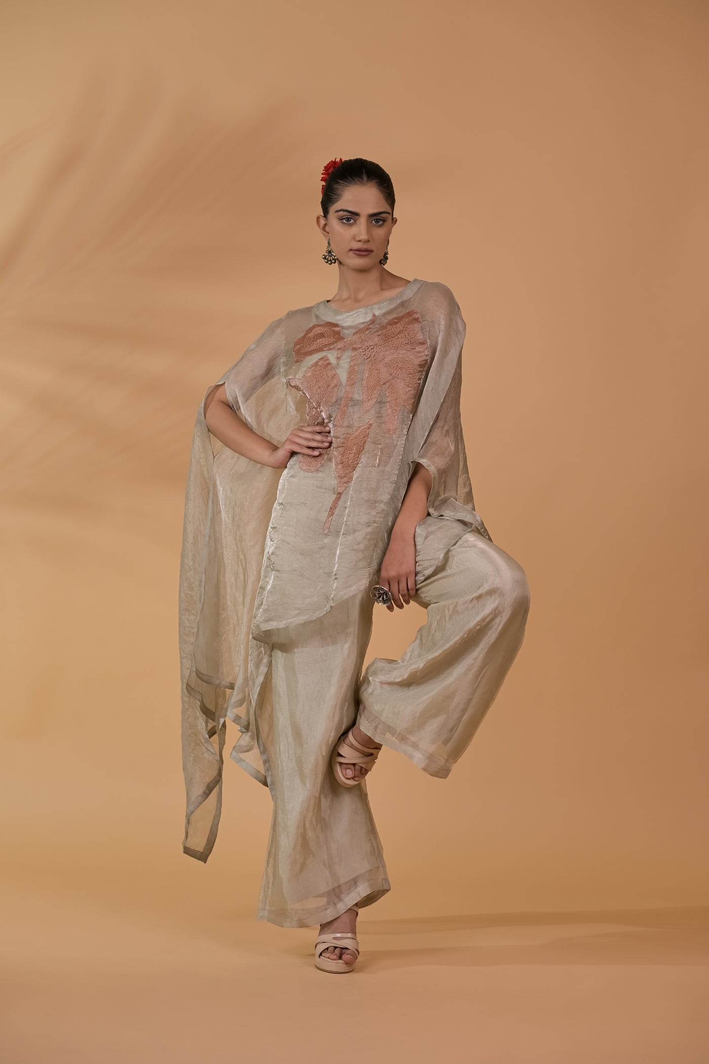Rose Sheen Tissue Co-ord Set