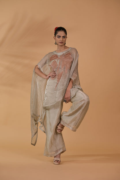 Rose Sheen Tissue Co-ord Set