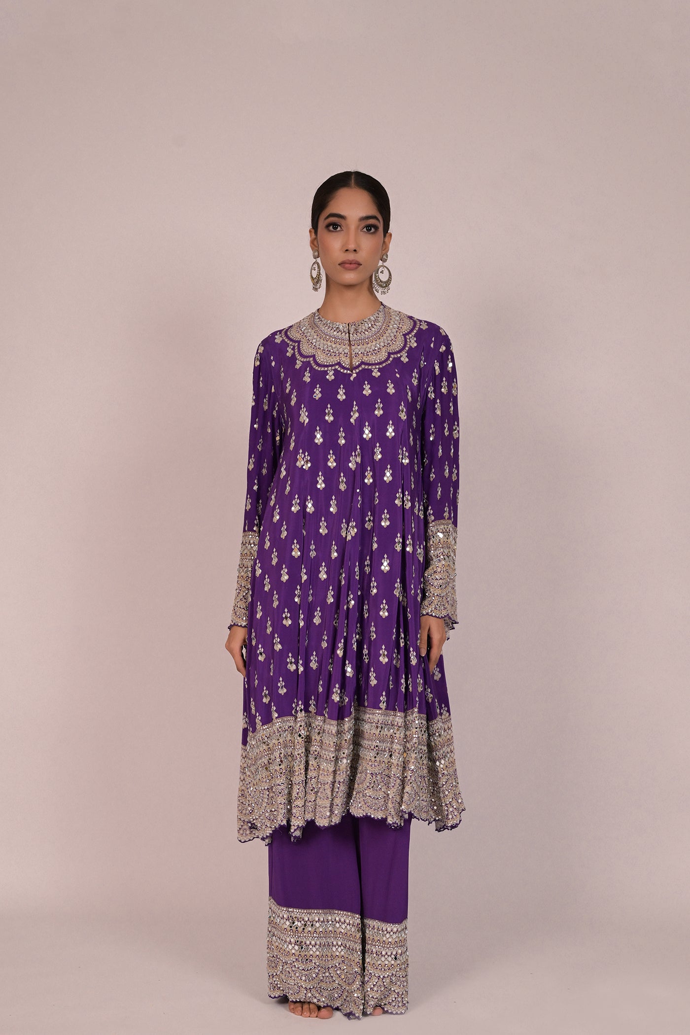 Royal Amethyst Handcrafted Kurta Set