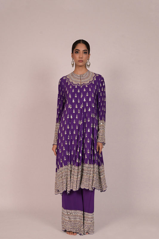 Royal Amethyst Handcrafted Kurta Set
