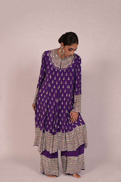 Royal Amethyst Handcrafted Kurta Set