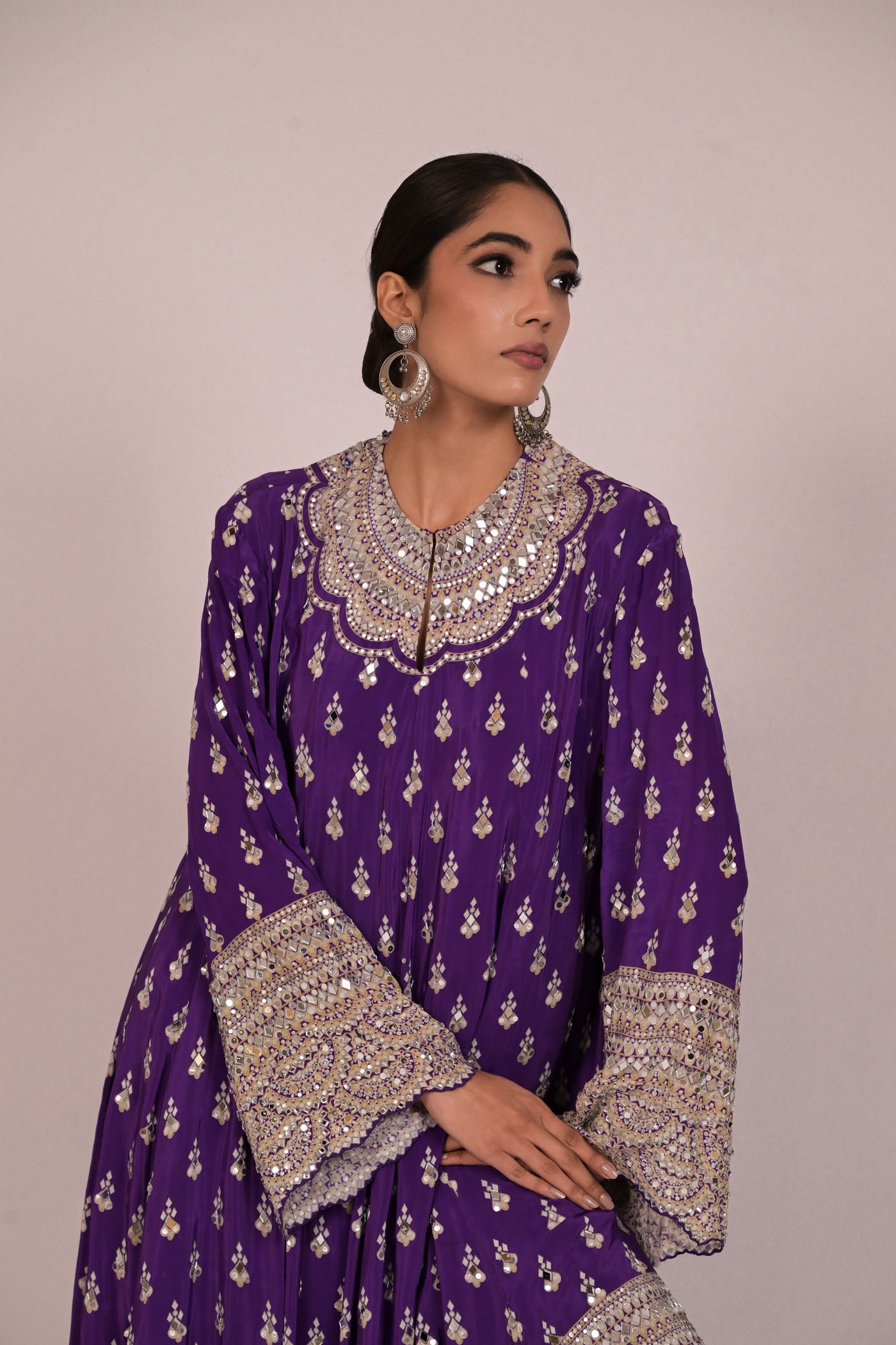 Royal Amethyst Handcrafted Kurta Set