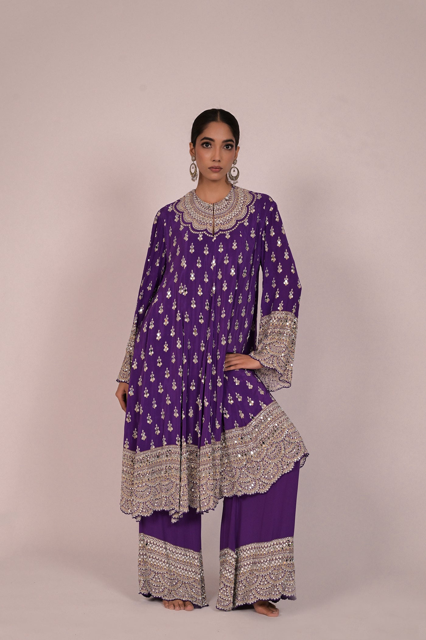 Royal Amethyst Handcrafted Kurta Set