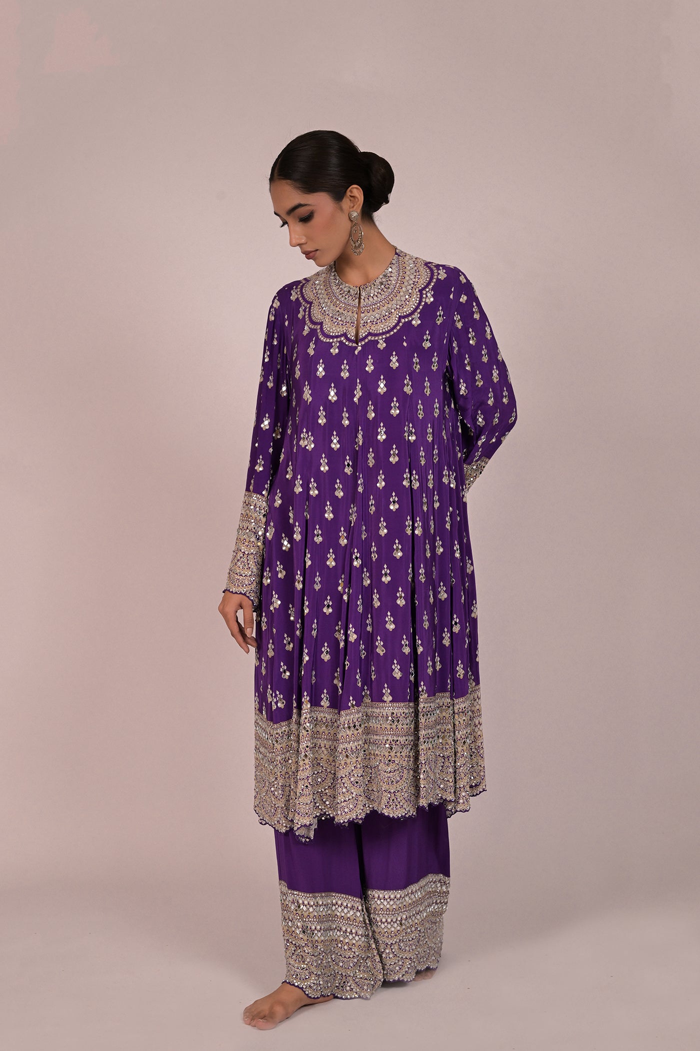 Royal Amethyst Handcrafted Kurta Set
