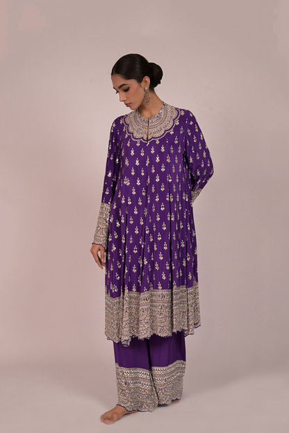 Royal Amethyst Handcrafted Kurta Set