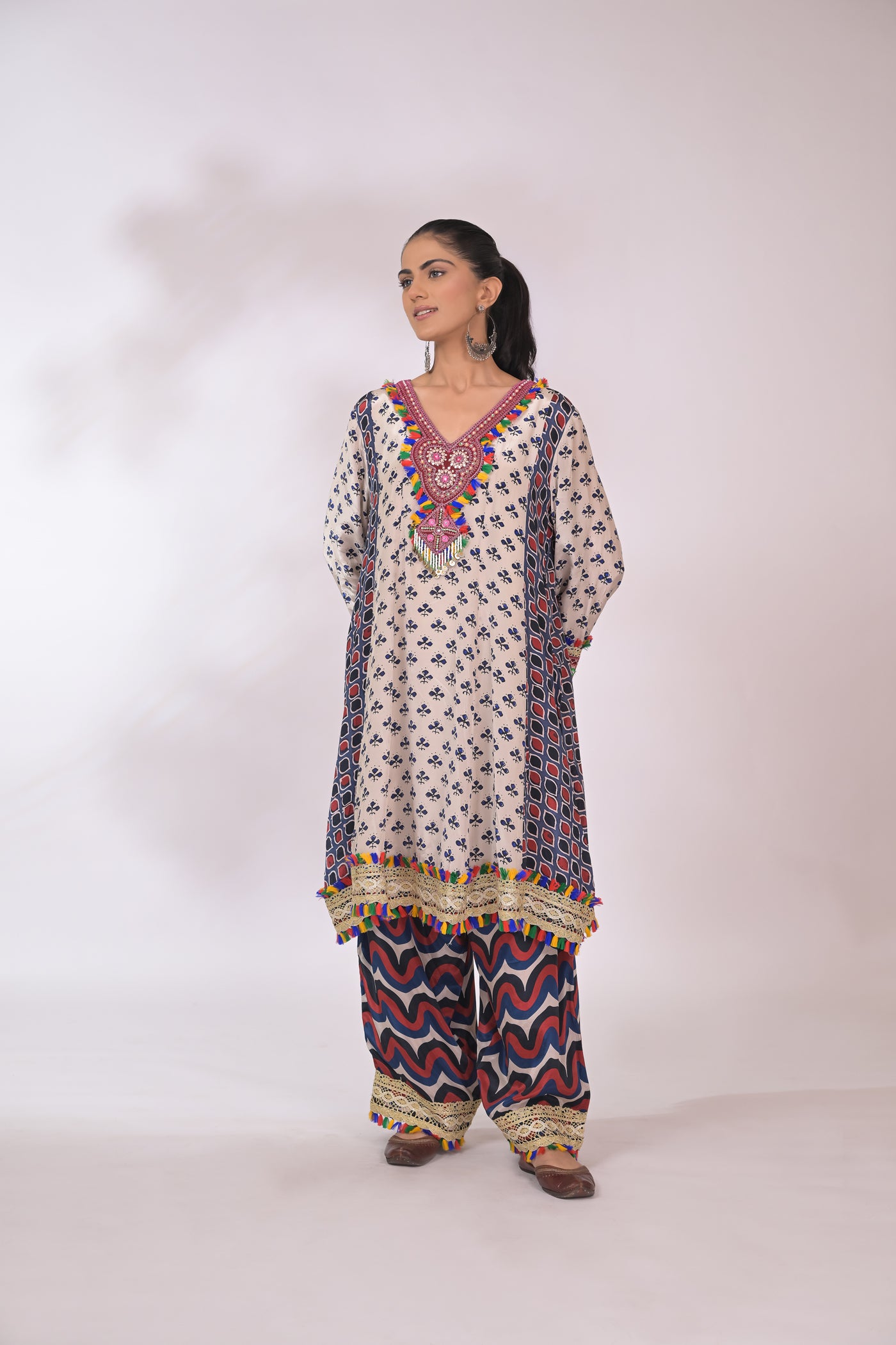 Noor Angoori Printed Kurta Set
