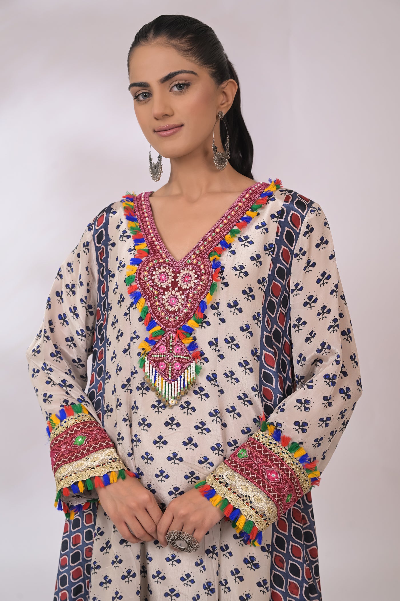 Noor Angoori Printed Kurta Set